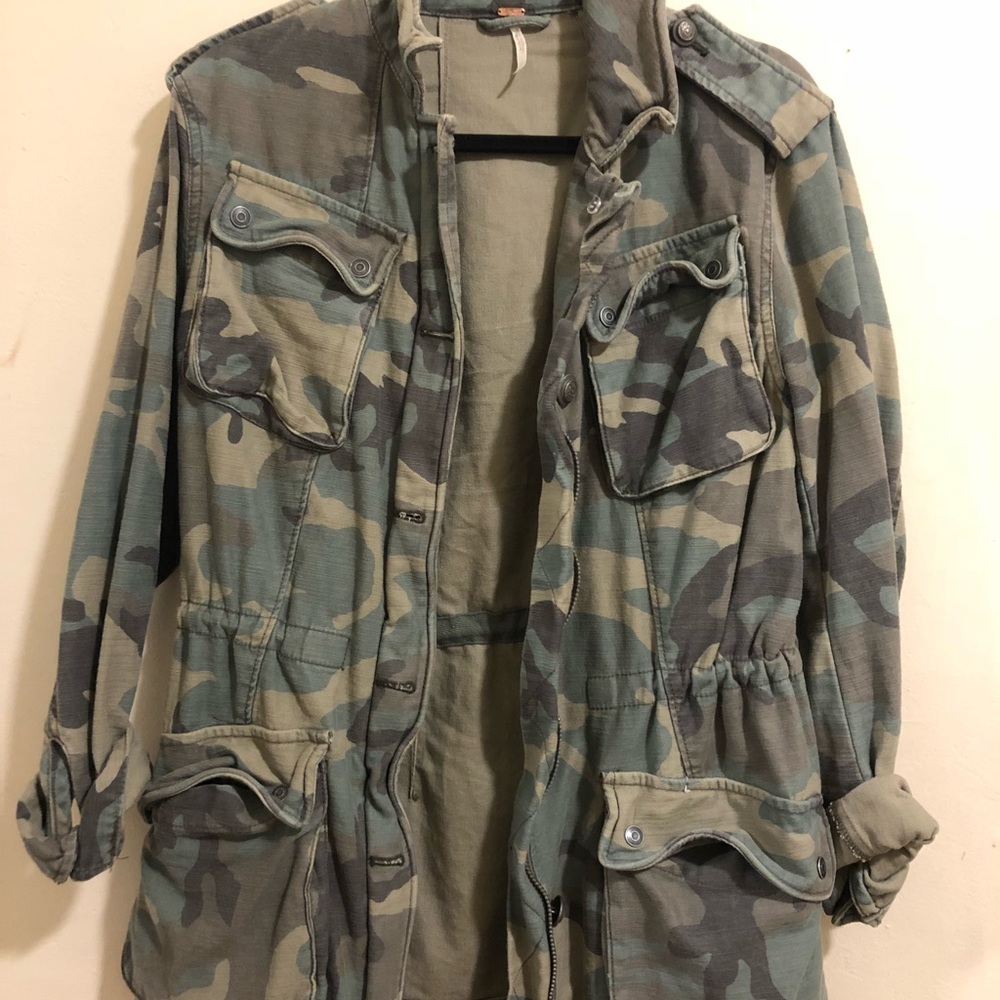 Free People Camo Jacket